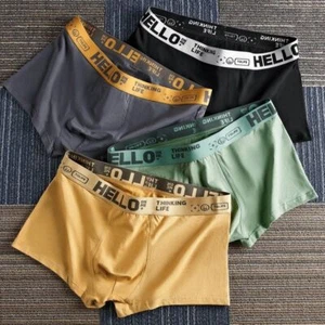 Comodi boxer cotone L-4xl boxer mutandine uomo biancheria intima mutande 1se - Foto 1 di 17