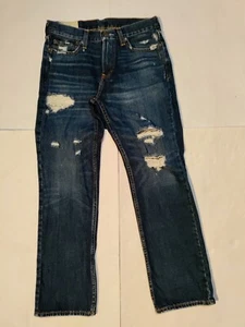 Hollister California Mens W30 L31* Distressed Destroyed Straight Boot Jeans - Picture 1 of 15