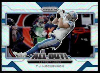 2021 PANINI PRIZM ALL OUT HOLO T.J. Hockenson Detroit Lions #40 - Image 1 of 2