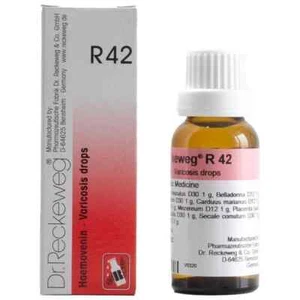 1xDr. Reckeweg R42 Drops | Homeopathic Support for Varicose Veins (22ml) - Picture 1 of 5