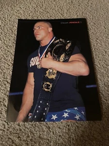 Vintage KURT ANGLE WWF Wrestling Magazine Pinup Photo Clipping WWE - Picture 1 of 1