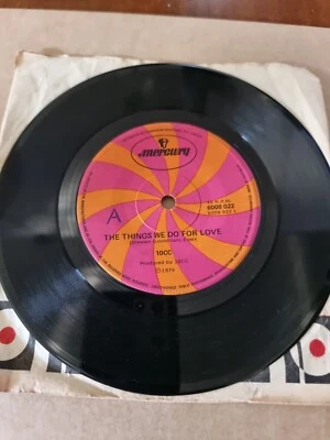 10cc. The Things We Do For Love. 7 Inch Single. Record Vinyl.  VG  - Image 1 of 3