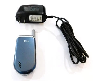 LG VX3200 Wireless Flip Open SLATE BLUE Color Display Cell Phone Near Mint! - Picture 1 of 11