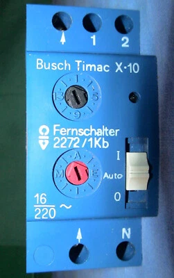 Busch-Jaeger Fernschalter 2272/1Kb Busch Timac X-10 Einbaugeräte Remote Switch - Bild 1 von 4