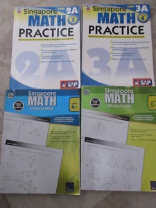 Singapore Math Dimensions Math Four Book Lot - Picture 1 of 1