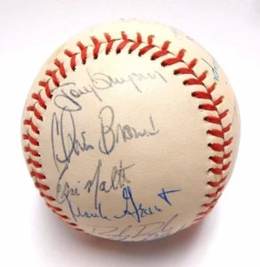 Tony Gwynn Bruce Bochy Lance McCullers Autographed Signed Baseball 1987 Padres - Picture 1 of 10