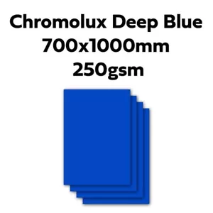 250gsm Chromolux Deep Blue 700 x 1000mm (2,900 SHEETS) - Picture 1 of 2