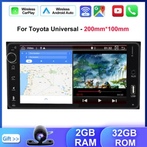 7" Android 12 Car Stereo GPS For Toyota Hilux Prado Kluger Yaris Navi Head Unit - Picture 1 of 15