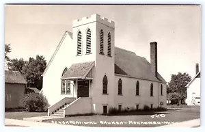 Mahnomen Minnesota Congregational Church Real Photo postcard C611 - Picture 1 of 2