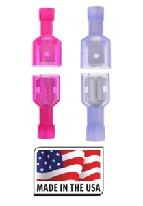 (200) (F/M) Nylon QD .250 Insulated Terminal Connector Sets 16-14/ 22-18  - Picture 1 of 1