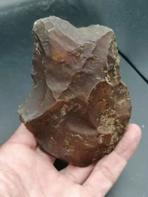 RARE Lower Paleolithic France Acheulean Biface Hachereau Handaxe Heidelberg. - Image 1 of 4