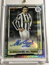 Del Piero Limited To 99 Autographs 2022-23 Topps Merlin Chrome Juventus Auto C3