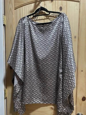 Lapis кимоно черный и серо-коричневый кимоно блузка размер очень большой - Изображение 1 из 4