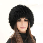 Knit Finn Black Fox Fur Hat