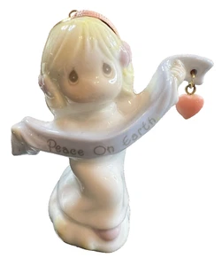 Enesco Avon Precious Moments Paz en la Tierra Ángel Ornamento 1998 3" De Colección - Imagen 1 de 8