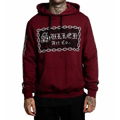 Sullen Art Collective Chain Gang Mens Pullover Hoodie Tattoo Clothing — 第 1/4 张图片