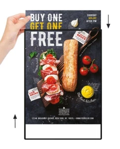LED Backlit Movie Menu Poster Art Photo Frame Light Box Display Billboard - Picture 1 of 7