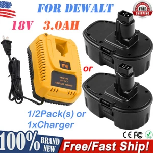 18 Volt 3.0Ah Ni-Mh Battery or Charger replacement for DeWalt DC9096 DC9310 - Picture 1 of 17