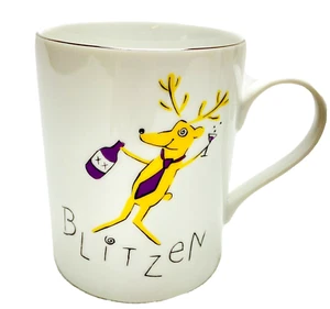 Pottery Barn Rentier Weihnachten Kaffeebecher Teetasse Retired Sammlerstück - Blitzen - Bild 1 von 3