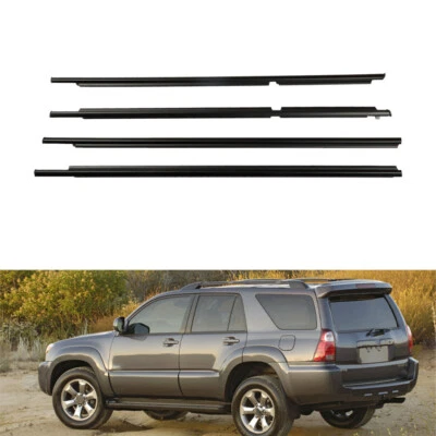 4pcs Door Seal Belt Molding Weatherstrip Kit For Toyota 4Runner 2003-2009 - Image 1 of 4