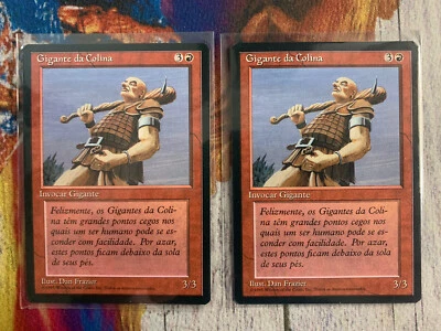 MTG 1x Portuguese FBB 4th Edition Hill Giant  (2 Available) - Image 1 of 2