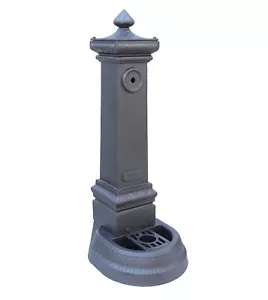 Fontana a colonna in ghisa Milano h 115 cm da giardino piazza parco comune - Foto 1 di 3