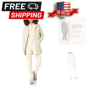 Plus Size Women's Water-Resistant Hooded Puffer Coat - Essential Winter Layer - Picture 1 of 8