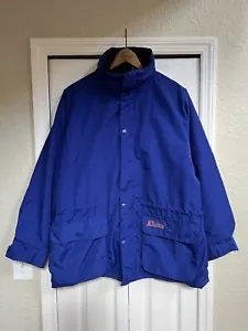 Vintage Snickers Candy Jacket Blue Warm Adjustable Gift Embroidered Sz Large - Picture 1 of 7