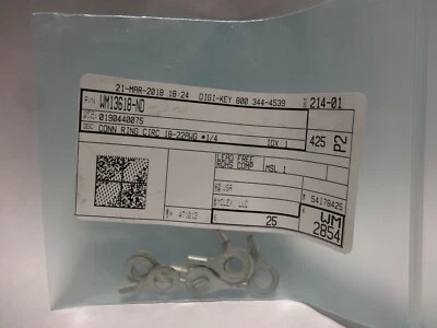 MOLEX Conn Ring Circ 18-22AWG #1/4 - Image 1 of 2