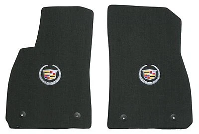 Lloyd CLASSIC LOOP Ebony FRONT FLOOR MATS with logos 2013 to 2016 Cadillac XTS Foto 1 de 4