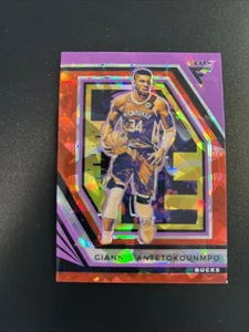 2022-23 Panini Flux GIANNIS ANTETOKOUNMPO #98 🔥 Red Cracked Ice Milwaukee Bucks - Picture 1 of 3