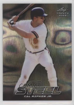 2023 Leaf Trinity Mega Box Steel Silver Lava Cal Ripken Jr #S-11 HOF - Image 1 of 3