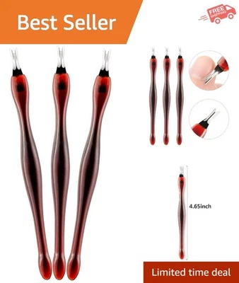 Juego de removedor de cutículas compacto de 3 piezas - Esenciales duraderos para el cuidado de las uñas para viajar Foto 1 de 4