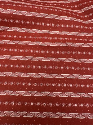 Judie Rothermel Marcus Fabrics Ink Well Prints  2 yd x44" red - Image 1 of 3