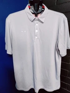 Chick-Fil-A Shirt Men L Golf Polo Stripes Stretch Performance Uniform - Picture 1 of 4