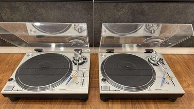 Technics SL-1200G-S Silver Grand Class Direct Turntable SL1200GRS Pair Set - Image 1 of 3