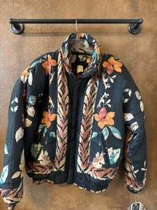 FUDA International VTG Silk Bomber Jacket Floral & Tiger Stripe NWT Women’s S - Picture 1 of 6