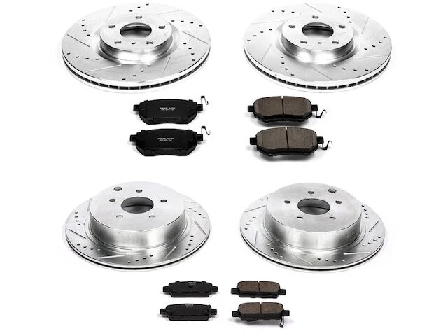 Kit de pastillas de freno y rotor delanteras y traseras para 06-07 Nissan Murano RD14Y5 Foto 1 de 1