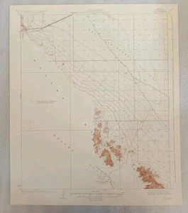 VINTAGE ORIG KIM ARIZONA USGS GEOLIGICAL TOPO TOPOGRAPHICAL MAP 1931 MOHAWK MNTS - Picture 1 of 6