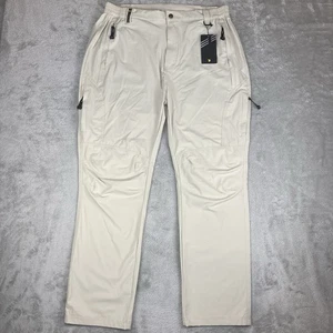 TBY Pants Mens Size XL Ivory Hiking Ripstop Stretch Travel Together With You - Picture 1 of 18