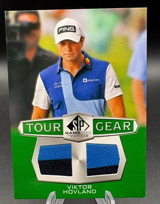 2024 SP Game Used Golf VIKTOR HOVLAND Rookie Tour Gear Dual Relic #TG-VH - Image 1 of 3
