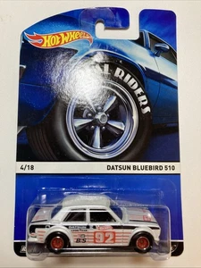 HOT WHEELS HERITAGE REAL RIDERS DATSUN BLUEBIRD 510 WHITE - Bild 1 von 12