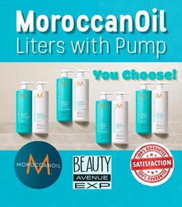 **NUEVO** Champú o acondicionador MoroccanOil LITERS ~ TÚ ELIGES ~ 33 oz con bomba - Imagen 1 de 1