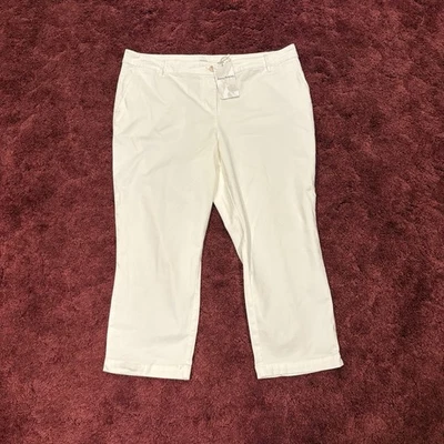 Tommy Bahama Women’s Boracay Crop Capris Size 16 White NWT - Image 1 of 4