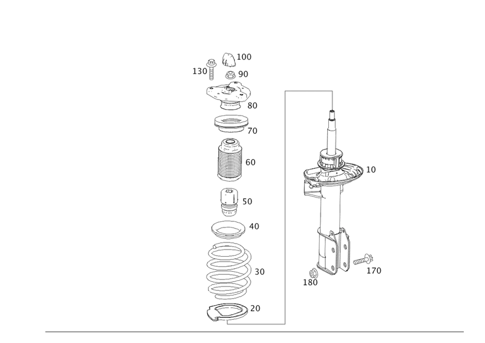 Muelle helicoidal genuino Mercedes-Benz 204-321-16-04 Foto 1 de 1