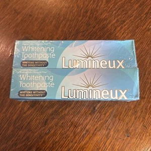 Lumineux Teeth Whitening Toothpaste 2 Pack Peroxide Free Enamel Safe Exp 2026 - Picture 1 of 3