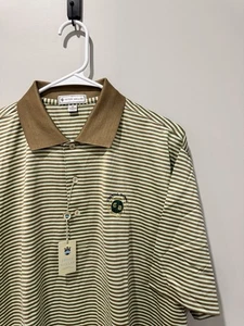 PETER MILLAR x CRYSTAL DOWNS Size Medium Mens Polo Shirt Golf 100% Cotton NWT - Picture 1 of 5