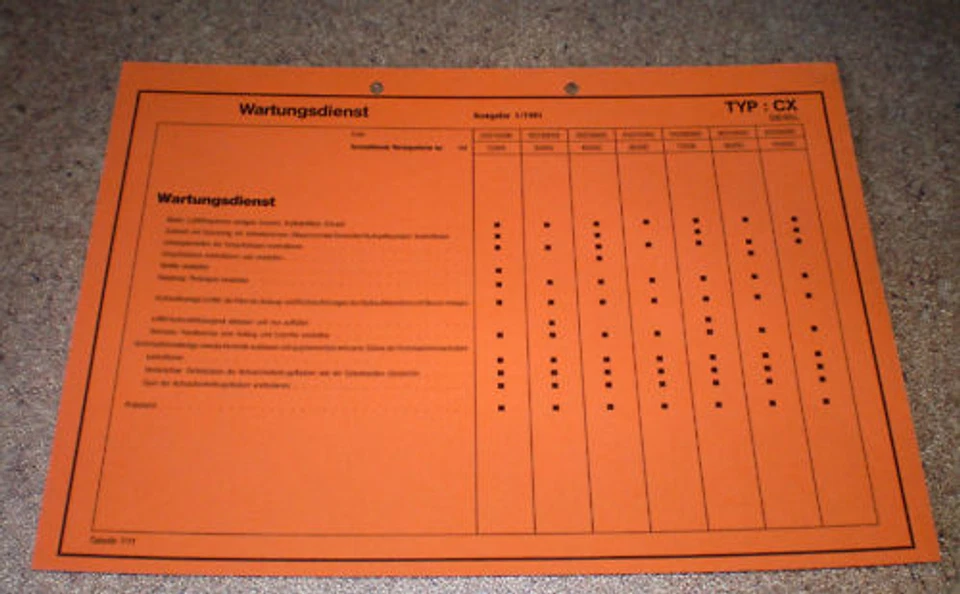Resumen De Inspección Citroen CX Diesel Año De Modelo 1981 - Imagen 1 de 1