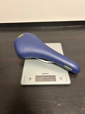 Новый Selle Italia Nitrox Марганцевые Рельсы Синий НОВЫЙ - Изображение 1 из 4