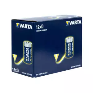 Varta HIGH ENERGY Industrial D size - BULK BOX OF 12 VAILR20-12 - CLEARANCE PRIC - Picture 1 of 3